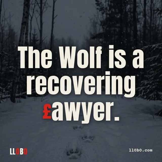 The Wolf is a recovering £awyer.